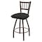 Holland Bar Stool Co 30" Swivel Bar Stool, Brnz Finish, Canter Iron Seat X810 - alternate 1